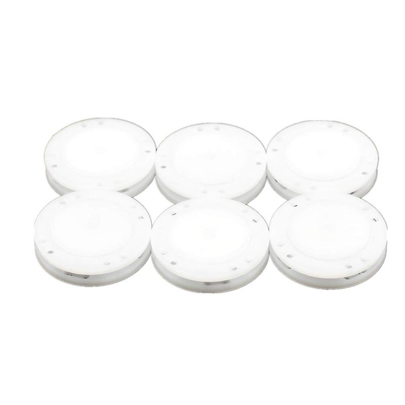 Magerial 41L Magnetic Coat Buttons 26mm/1â€ Invisible Hidden Sewing Button Nylon with Magnets Inside for Coat Jacket Suitcase Bag Windbreaker Pajamas FBM Shipment 6pcs (26mm, White) - Image 1